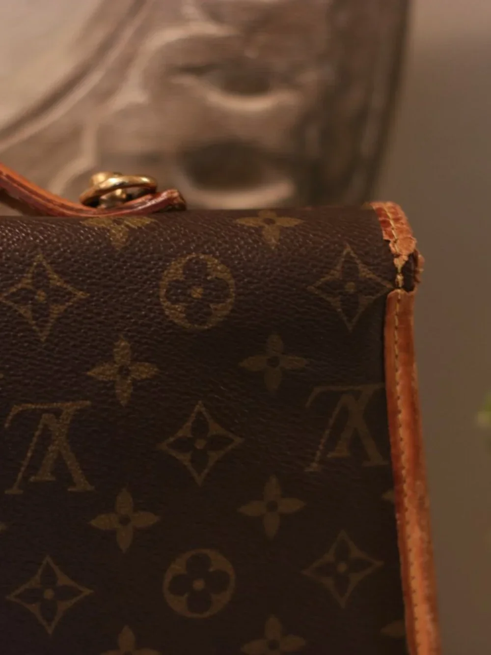 Vintage Louis Vuitton Monogram Bel Air Messenger Bag / Briefcase